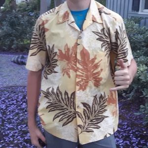 Vintage Rainbow Hawaii Palm Frond Shirt size XL